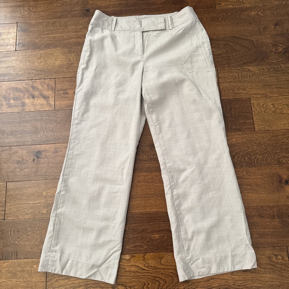 Ann Taylor Margo Fully Lined Wool Pants  Beige Women's Size 10